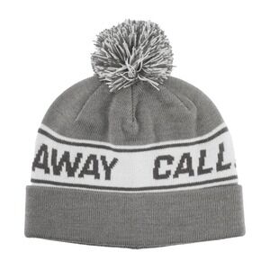 Callaway Golf CG Vintage Beanie Light‎ Grey Knit Pom Pom Cuffed Winter Hat New